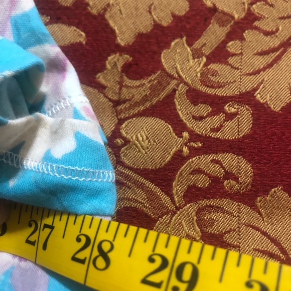 Miss Elaine Turquoise Flower Print Long Nightgown Size 3X NWT - Picture 10 of 12